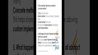 Abstract classes p1 #abstractclass  #javainterviewquestions  #freshersinterview #javaquiz #java Abstract Classes Java Javaconcepts Javaprogramming Javainterviewquestions Javatutorial