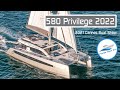 2022 Privilege 580 - NEW Catamaran Walkthrough @ 2021 Cannes Yacht Festival