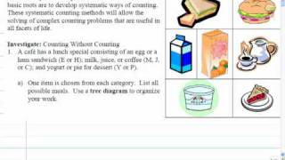 Mr Joyce Math 12 - Fundamental Counting Principle I
