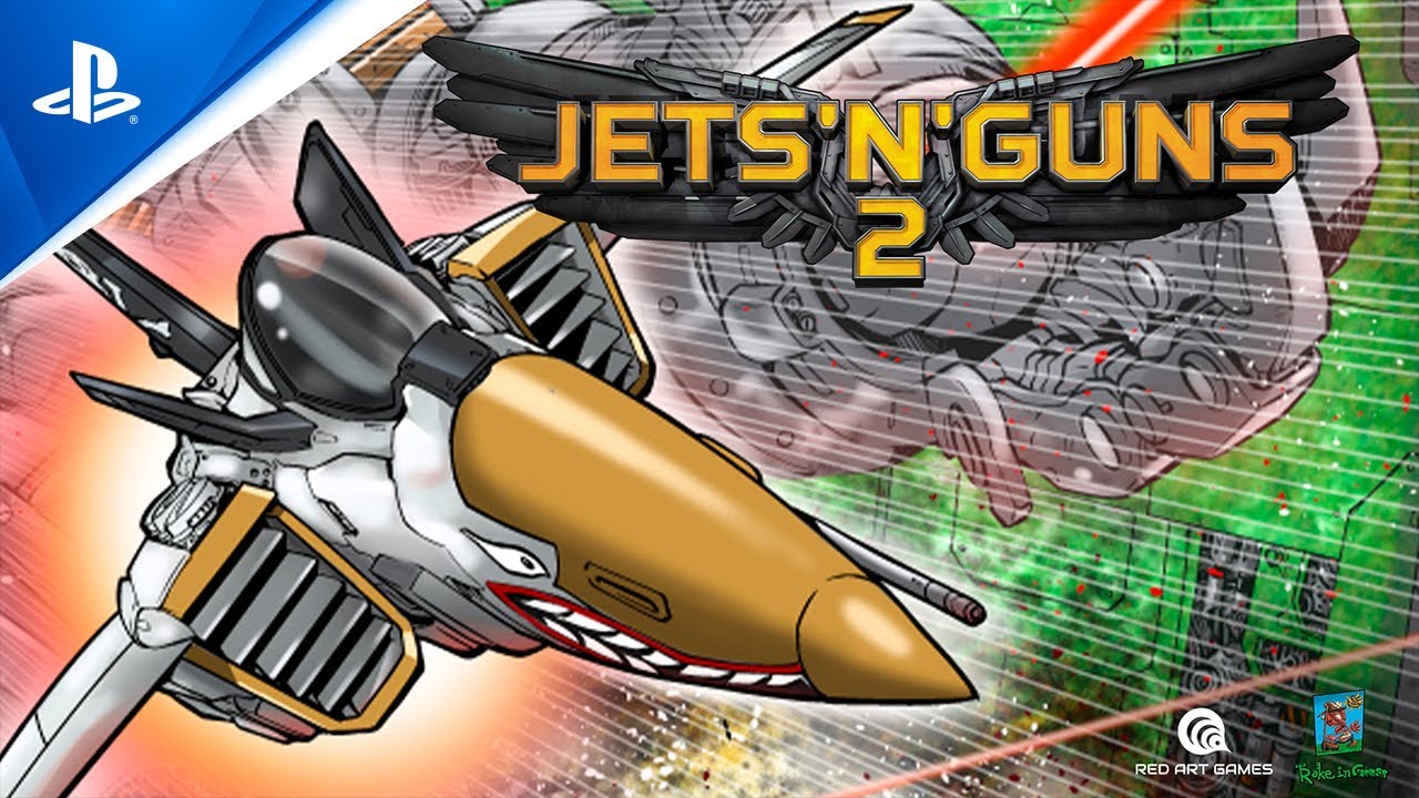 JETS'N'GUNS 2 PS4 EU Game in English NEW Red Art Games Shmup Shoot'em