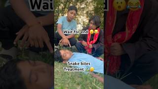 Snake Bite Treatment Gone Wrong 🐍😂✅ #funny #viral #comedy #snakebite #treatment #gonewrong #foryou