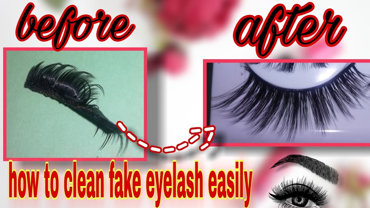How to wash fake lashes easily!  how to re-use fake eyelashes??  