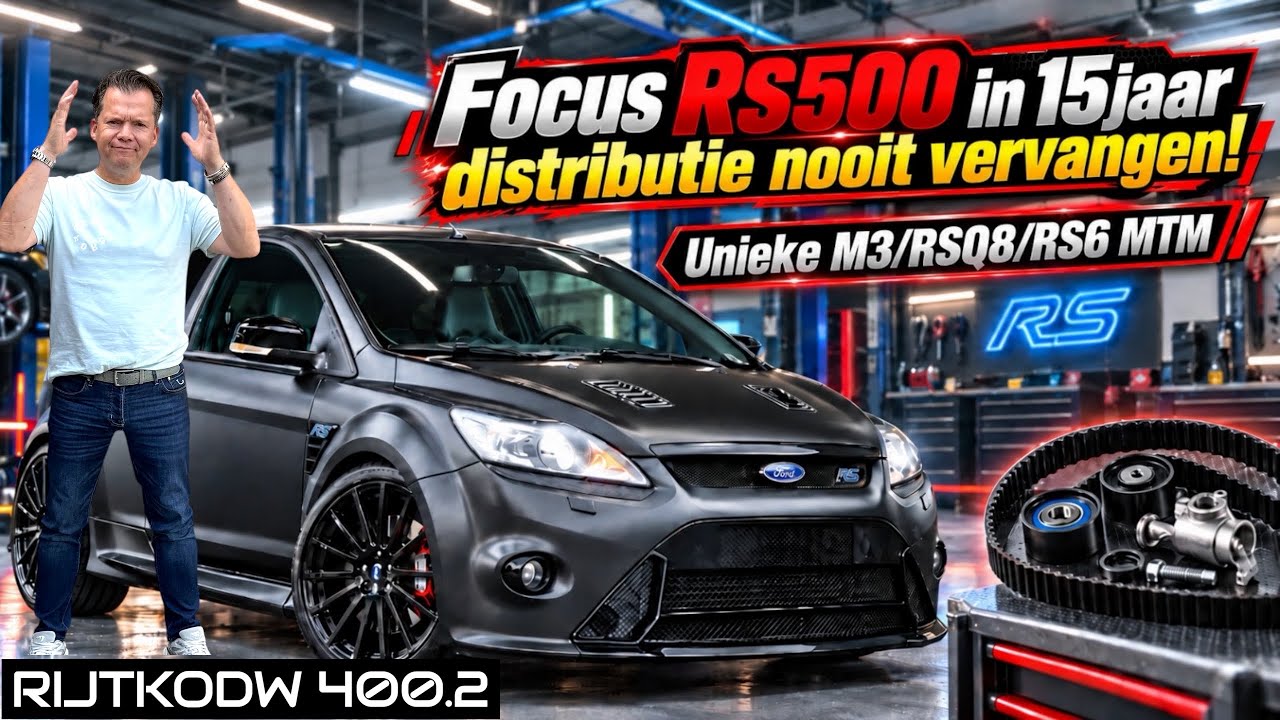 Ford Focus RS500 distributie in 15 jaar nog nooit vervangen 😱| Unieke BMW M3 Competition aanpakken! 