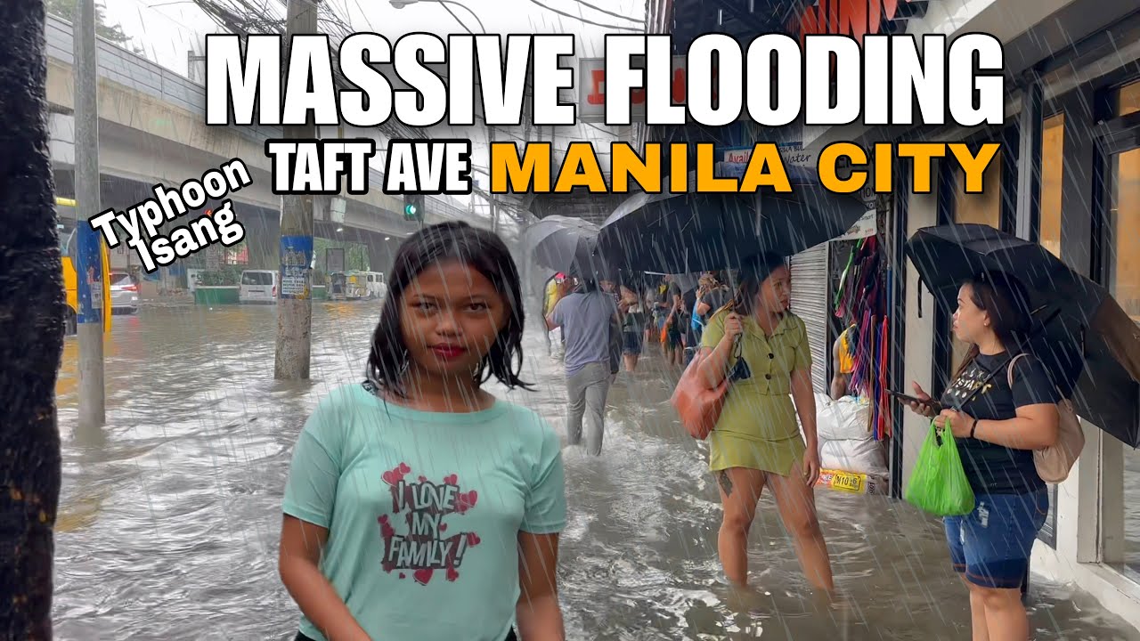 MASSIVE FLOODING DUE TO NONSTOP RAINFALL IN MANILA CITY|TYPHOON ISANG.AUGUST 22[4k] walkthrough 