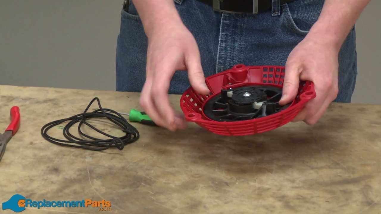 How to replace pull cord on honda lawn mower #6