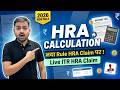 HRA Calculation Income Tax | HRA Calculation in Salary | HRA Claim in Income Tax Return
