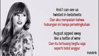 Taylor Swift - August | Lirik Lagu Terjemahan