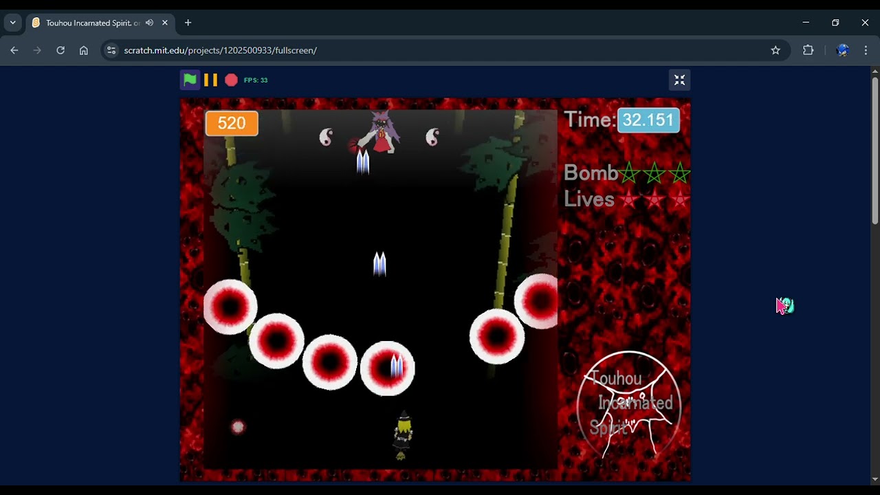 Touhou Incarnated Spirit. Scratch Project