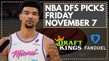 NBA DFS LIVE PRE-LOCK Q&A: FRIDAY NOVEMBER 7th FanDuel & DraftKings Lineup Advice