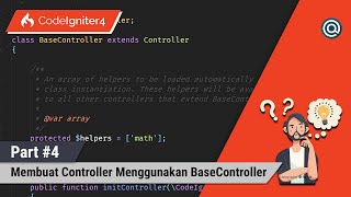 #4 Materi CodeIgniter 4 - Membuat Controller Menggunakan BaseController