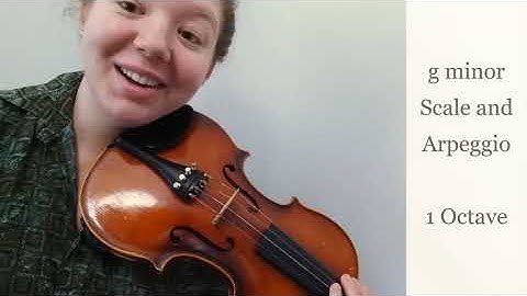 Violin | g minor Scale and Arpeggio - 1 Octave