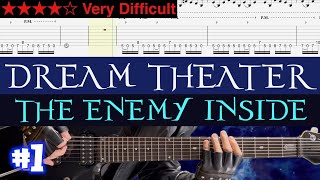Dream Theater - The Enemy Inside #1【 BPM=80~145 +Gt TAB】