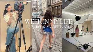 WIML! exploring nyc, shooting with dae hair in LA & work 🎀✈️🩺
