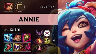 Annie Top vs Jayce - KR Master Patch 26.14