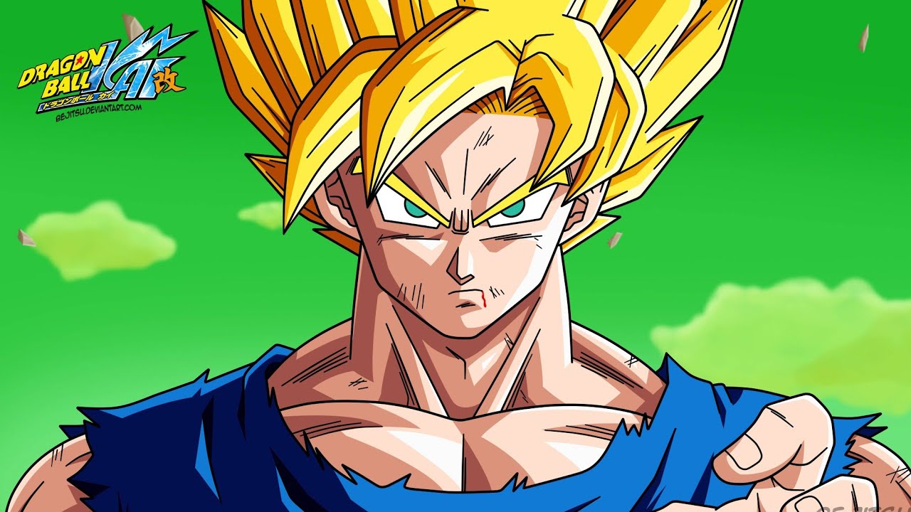 Goku Turns Super Saiyan I Remastered I Dragon Ball Z - YouTube