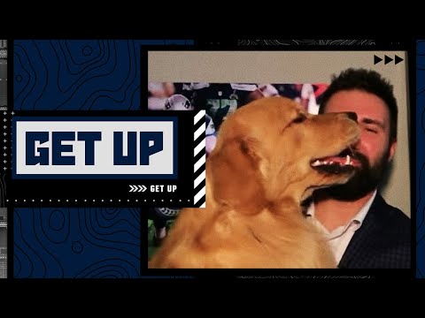 Rob Ninkovich's lovable dog makes a special guest appearance on Get Up 😍🐶