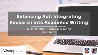 Balancing Act: Integrating Research into Academic Writing