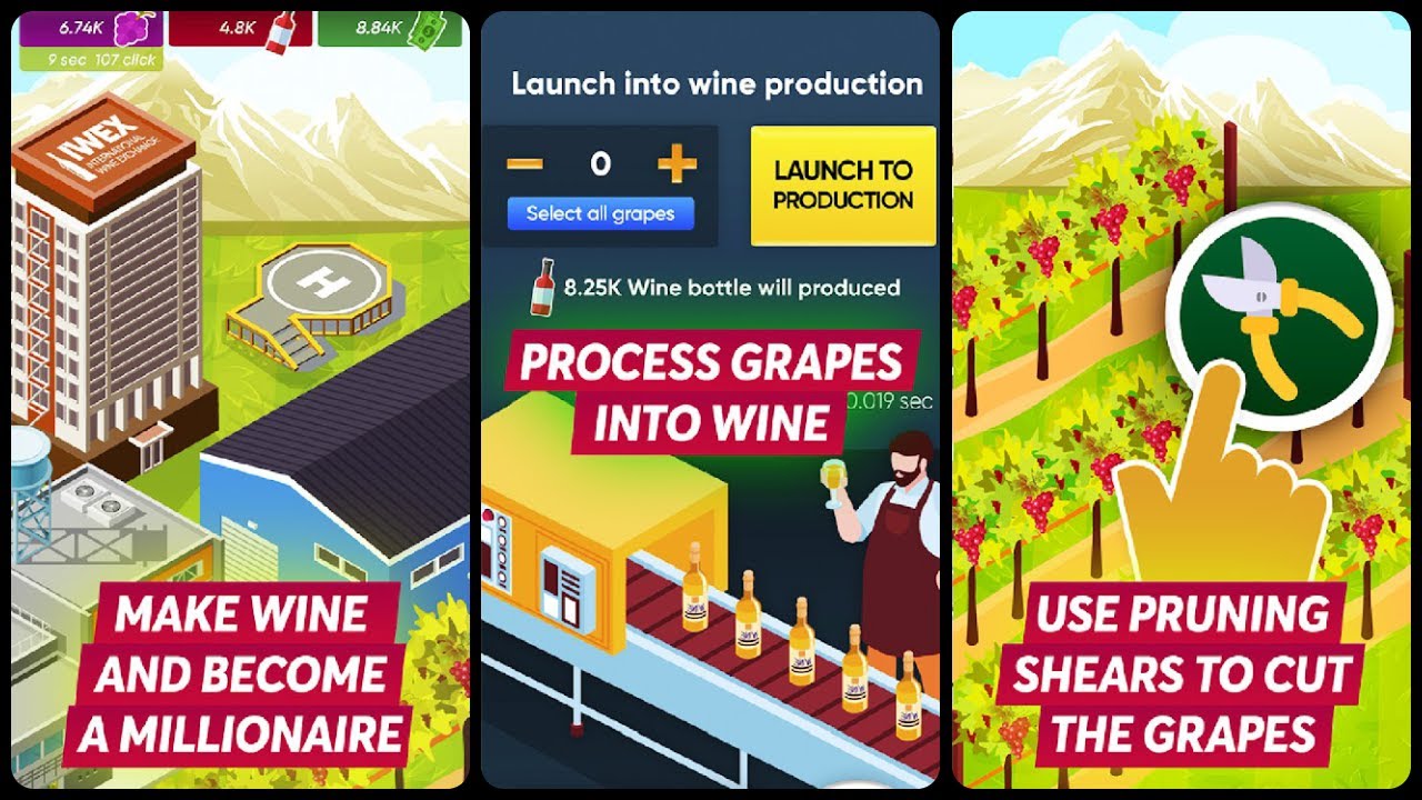 Vineyard Tycoon Mobile Game | Gameplay Android & Apk