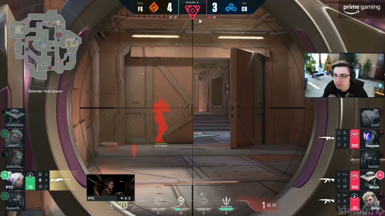 Watching valorant is more like a party not watch party Shroud