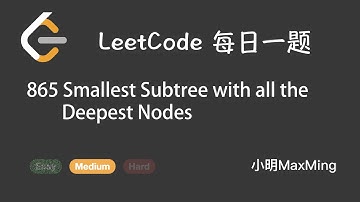 LeetCode 每日一题 Daily Challenge 865 Smallest Subtree with all the Deepest Nodes