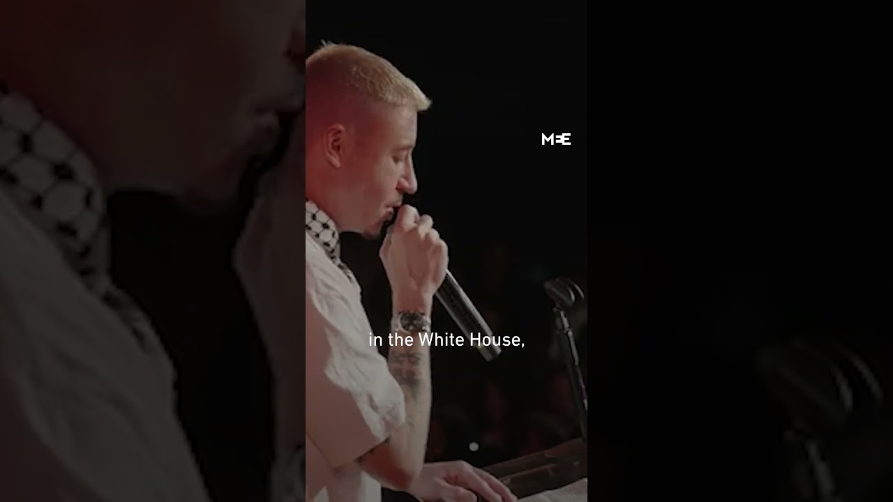 Rapper Macklemore details how he became an advocate for Palestinian rights at New York event