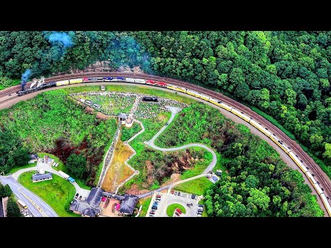 Big Boy 4014 Charges Up Horseshoe Curve & Bennington Curve!! Allegheny Mountains into Pittsburgh, PA