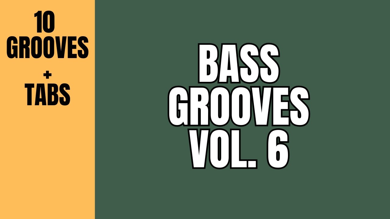 10 Bass Grooves + Tabs Vol. 6 | Práctica de Bajo - YouTube