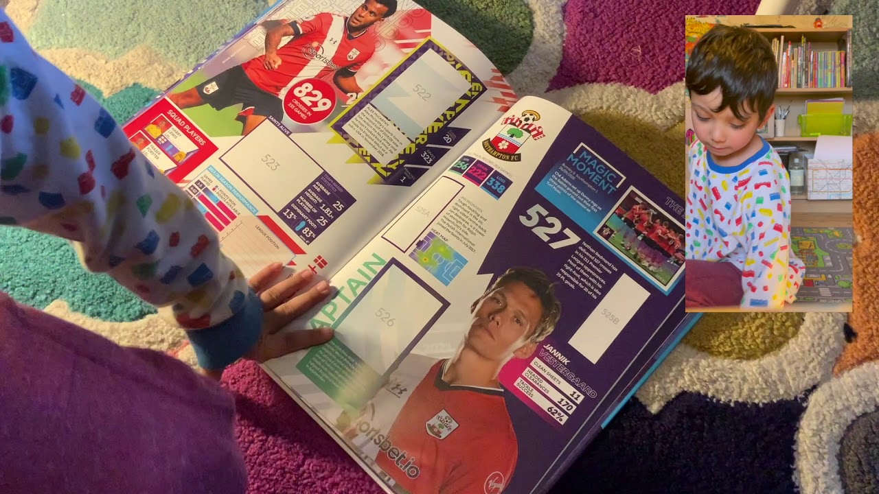 Edwin opens two more packs of Panini Premier League 2021 sticker ...
