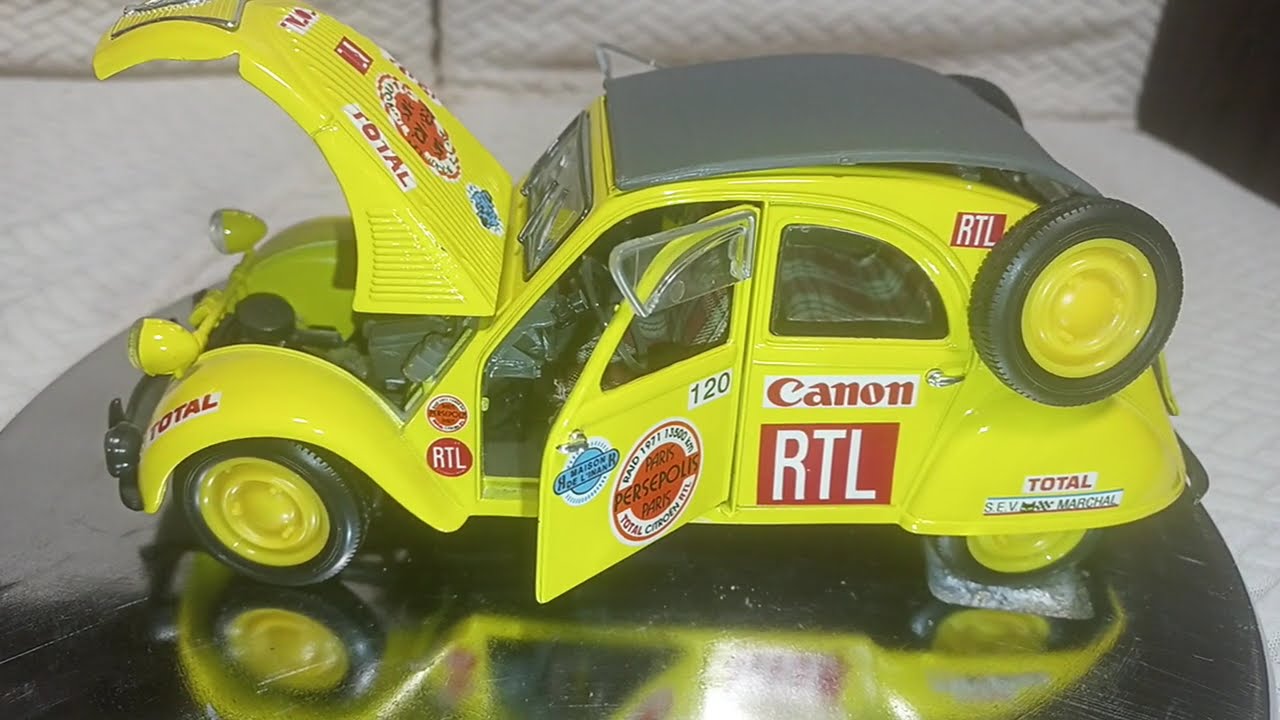 1／18  CITROEN 2CV(1952) Citroen 2CV - 1952 , 1:18 , diecast , метална количка - YouTube