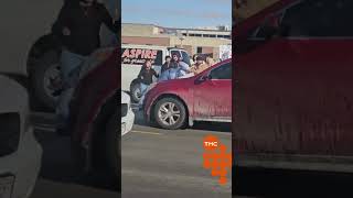 Manifestante Atropelada