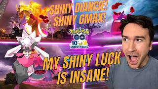 Shiny GMAX + Shiny Diancie = Insane Luck in #PokemonGO!
