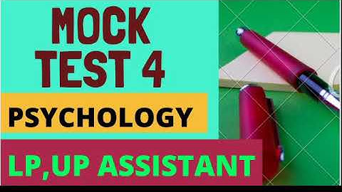LP UP MOCKTEST-4 PSYCHOLOGY ||LP UP assistant coaching class || CTET ||KTET ||BOOKS TRICKS