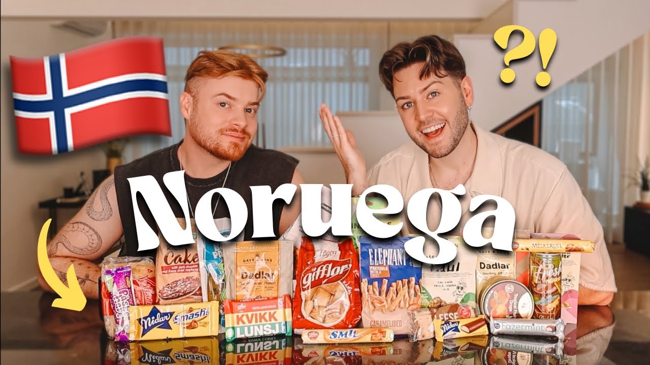 EXPERIMENTÁMOS COMIDA QUE SÓ EXISTE NA NORUEGA *caixa mistério* 🇳🇴