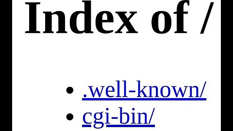 How to Fix the "Index Of /" Error - Missing index .htm/.html/.php File on Apache Folder