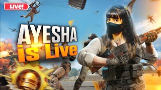 PUBG LITE LIVE With Team code#ayeshagaming#pubglitelive#BGMIlivestream