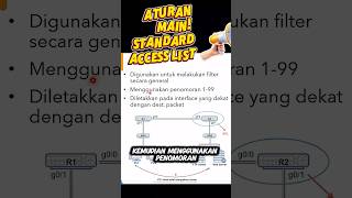 Cara Konfigurasi Access List Standard di Cisco Packet Tracer! Wajib Tau