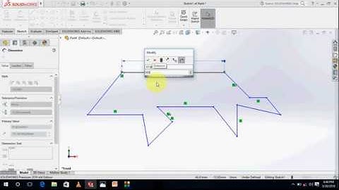 A 2D sketch tutorial in solidworks || basic sketch tools || circle, line, rectangle & fillet