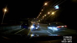 20170828國道一號南下林口上坡路段車禍