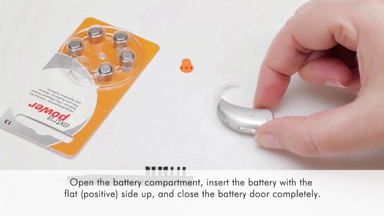 Changing A BTE Hearing Aid Battery YouTube
