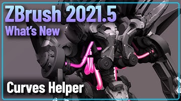 066 ZBrush 2021.5 - Curves Helper! - ZSpheres Control Where IMM Curves for Tubes, Chains, etc.. go!!
