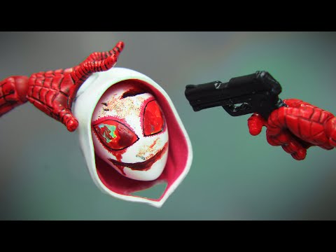 Spider-Man Zombie Killer vs Gwen Stacy In Spider-verse | Figure Stop Motion