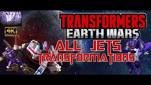 All Decepticons Jets Transformations- Transformers Earth Wars- TFEW 4K UHD