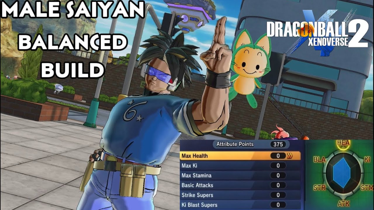 Dragon Ball Xenoverse 2 Saiyan Build Deutsch Dragon Ball Xenoverse 2 Male Saiyan Balanced Build - YouTube