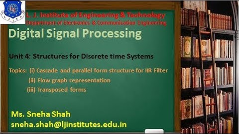Session 17 Digital Signal Processing Sem 7 EC 29 July