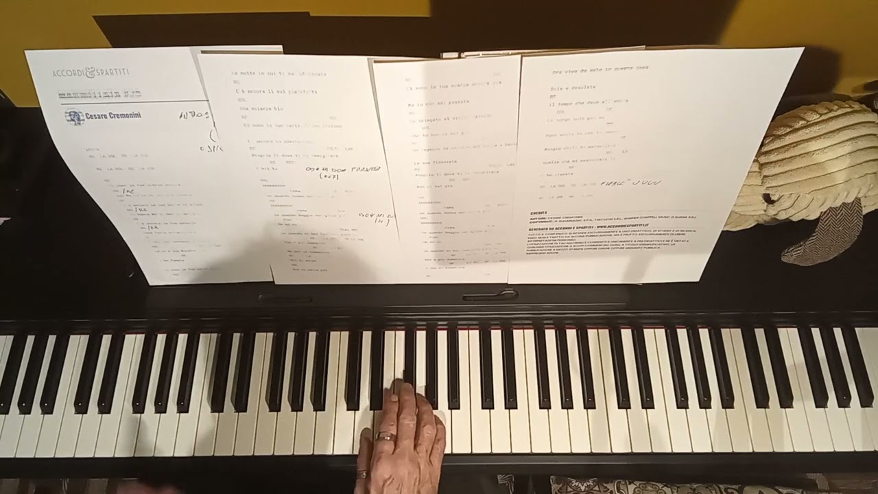 tutorial pianoforte marmellata #25cesare Cremonini