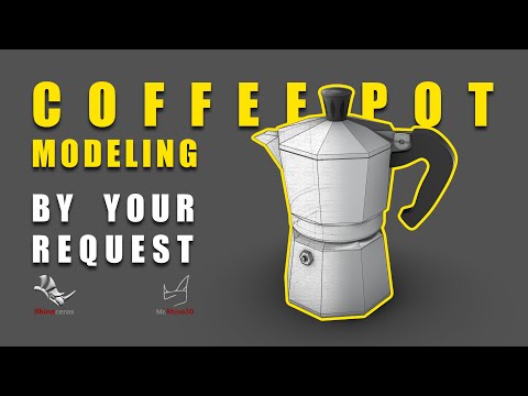 Coffee Pot 3D Modeling in Rhino Step by Step Rhino 3D Tutorial