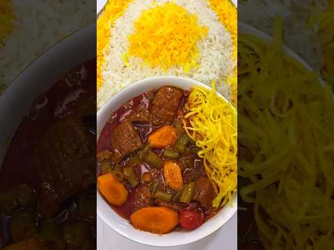 طرز تهیه خورشت لوبیا سبز خوشمزه غذای ساده و سنتی ایرانی آشپزی با هلن    