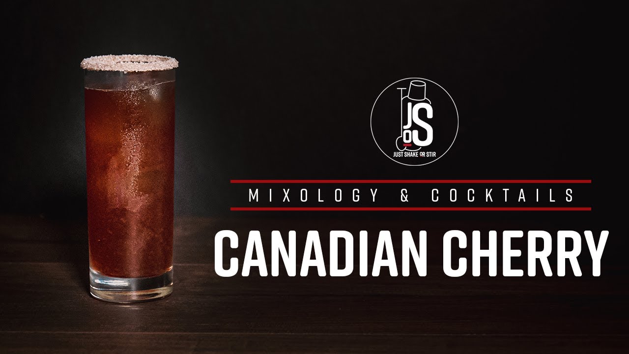 Canadian Cherry Cocktail. Whisky & Cherry Liqueur Cocktail. YouTube