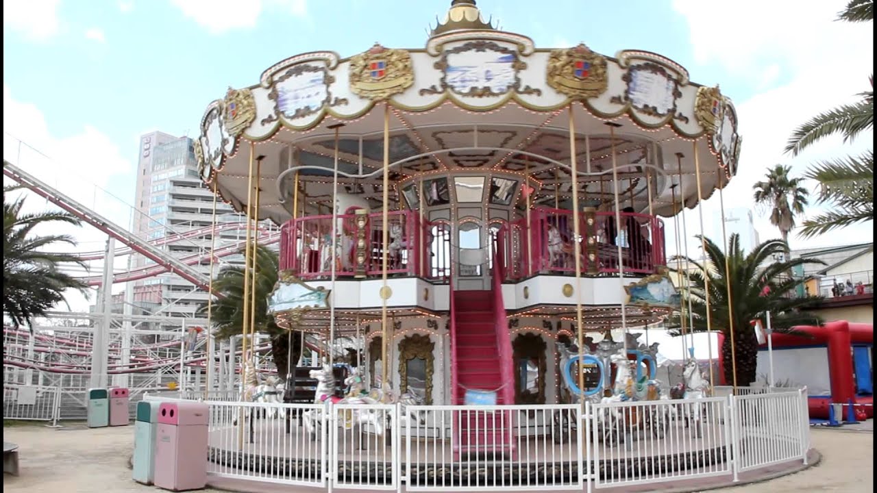 神戸モザイクガーデン「2層メリーゴーランド」 - YouTube