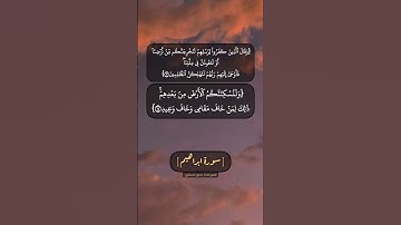 سورة ابراهيم الآية ١٣ الى ١٦ بصوت الشيخ محمد صديق المنشاوي